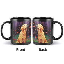 Load image into Gallery viewer, Golden Retriever Under Night Blossoms Coffee Mug-2