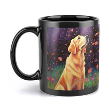 Load image into Gallery viewer, Golden Retriever Under Night Blossoms Coffee Mug-5