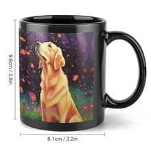Load image into Gallery viewer, Golden Retriever Under Night Blossoms Coffee Mug-4