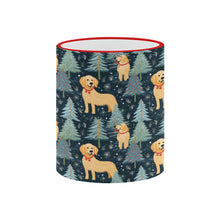 Load image into Gallery viewer, Golden Retriever Winter Forest Fest Christmas Coffee Mug-5
