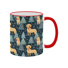 Load image into Gallery viewer, Golden Retriever Winter Forest Fest Christmas Coffee Mug-4