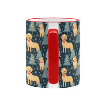 Load image into Gallery viewer, Golden Retriever Winter Forest Fest Christmas Coffee Mug-6