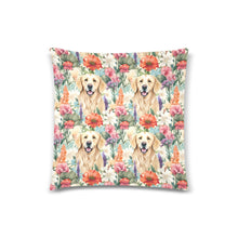 Load image into Gallery viewer, Golden Retriever&#39;s Floral Delight Throw Pillow Covers-2