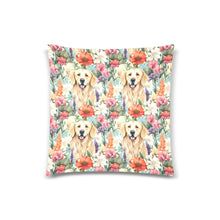 Load image into Gallery viewer, Golden Retriever&#39;s Floral Delight Throw Pillow Covers-White1-ONESIZE-3