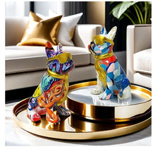 Load image into Gallery viewer, Golden Shades and Scarf Color Blend French Bulldog Resin Statues-5
