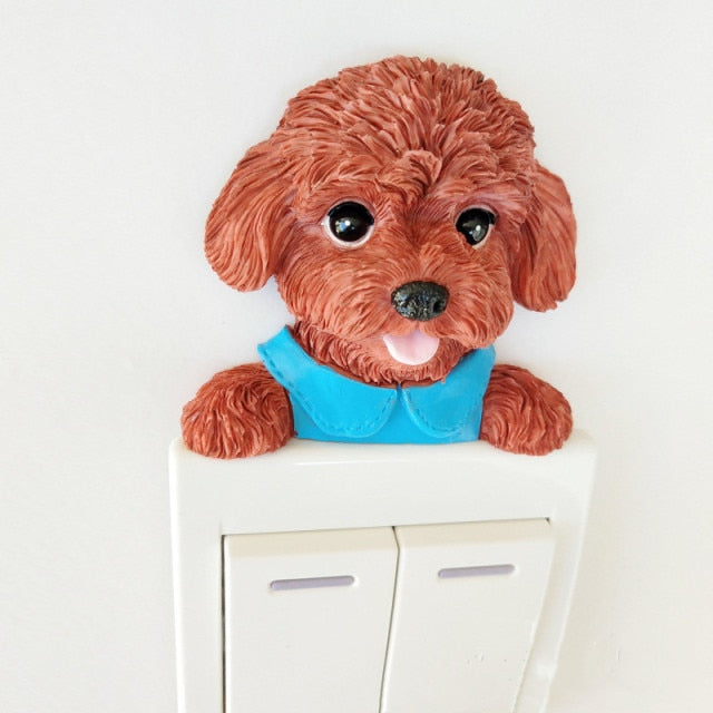 Goldendoodle / Labradoodle / Toy Poodle / Cockapoo Love 3D Wall Stickers-Home Decor-Cockapoo, Dogs, Doodle, Goldendoodle, Home Decor, Labradoodle, Toy Poodle, Wall Sticker-Golden / Apricot / Red / Chocolate-2