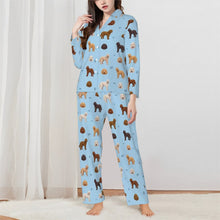 Load image into Gallery viewer, Goldendoodle Pajamas for Women - XL Available - Goldendoodles of Every Color-Pajamas-Apparel,Dog Mom Gifts,Goldendoodle,Pajamas-Blue-XS-1