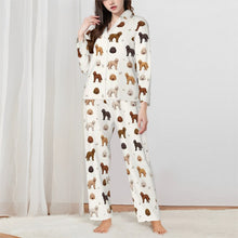 Load image into Gallery viewer, Goldendoodle Pajamas for Women - XL Available - Goldendoodles of Every Color-Pajamas-Apparel,Dog Mom Gifts,Goldendoodle,Pajamas-White-XS-3