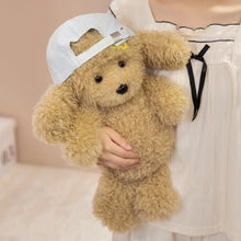 Load image into Gallery viewer, Goldendoodle Plush Toy - Adorable Hair Clip and Buttoned Dress-10