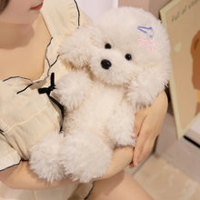 Load image into Gallery viewer, Goldendoodle Plush Toy - Adorable Hair Clip and Buttoned Dress-11