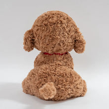 Load image into Gallery viewer, Goldendoodle Plush Toy - White / Cream, Apricot / Red Colors - Red Collar with Double Bell Design-Stuffed Animals-Dog Memorial Gifts,Doodle,Goldendoodle,Stuffed Animal-13