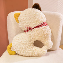 Load image into Gallery viewer, Goofy Calico Cat Stuffed Animal - Big Eyed Fluffy Cat Plush Toy-4