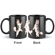 Load image into Gallery viewer, Goofy Husky Love Coffee Mug-Mug-Dog Dad Gifts,Dog Memorial Gifts,Dog Mom Gifts,Mugs,Siberian Husky-3