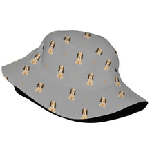 Load image into Gallery viewer, Graceful Afghan Hound Puppy Bucket Hat-Hats &amp; Caps-Accessories,Afghan Hound,Dog Dad Gifts,Dog Mom Gifts,Hats-26