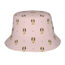 Load image into Gallery viewer, Graceful Afghan Hound Puppy Bucket Hat-Hats &amp; Caps-Accessories,Afghan Hound,Dog Dad Gifts,Dog Mom Gifts,Hats-Blush Pink-One Size-49