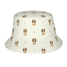 Load image into Gallery viewer, Graceful Afghan Hound Puppy Bucket Hat-Hats &amp; Caps-Accessories,Afghan Hound,Dog Dad Gifts,Dog Mom Gifts,Hats-Ivory White-One Size-41