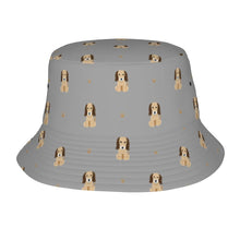 Load image into Gallery viewer, Graceful Afghan Hound Puppy Bucket Hat-Hats &amp; Caps-Accessories,Afghan Hound,Dog Dad Gifts,Dog Mom Gifts,Hats-Parisian Gray-One Size-25