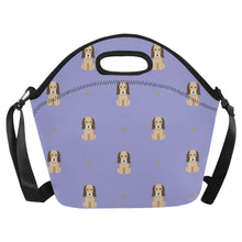 Load image into Gallery viewer, Graceful Afghan Hound Puppy Neoprene Lunch Bag-7