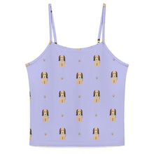 Load image into Gallery viewer, Graceful Afghan Hound Puppy Women's Cami and Shorts Pajama Set-17