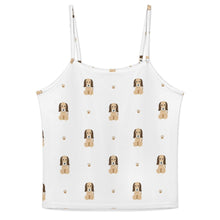 Load image into Gallery viewer, Graceful Afghan Hound Puppy Women's Cami and Shorts Pajama Set-5