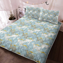 Load image into Gallery viewer, Graceful Elegance Whippet Greyhounds Quilted Blanket or Bedding Set-Bedding-Bedding, Blankets, Greyhound, Home Decor, Whippet-Pastel Blue-Only Quilt-Twin-14