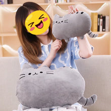 Load image into Gallery viewer, Gray Cat Pillow Plush Toy - Cuddly Cloud Loaf-3