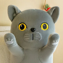 Load image into Gallery viewer, Gray Cat Plush Toy Body Pillow - Cuddly Reaching Kitty-3