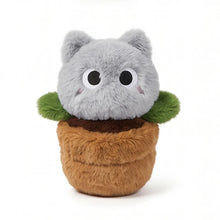 Load image into Gallery viewer, Gray Cat Soft Toy - Pookie Potted Cat