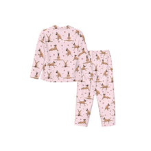 Load image into Gallery viewer, Great Dane Pajamas for Women - XL Available - Fawn Great Danes Doing Yoga-Pajamas-Apparel,Dog Mom Gifts,Great Dane,Pajamas-12