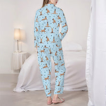 Load image into Gallery viewer, Great Dane Pajamas for Women - XL Available - Fawn Great Danes Doing Yoga-Pajamas-Apparel,Dog Mom Gifts,Great Dane,Pajamas-5