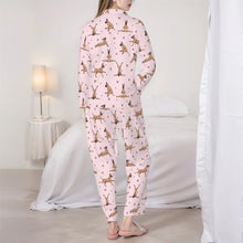 Load image into Gallery viewer, Great Dane Pajamas for Women - XL Available - Fawn Great Danes Doing Yoga-Pajamas-Apparel,Dog Mom Gifts,Great Dane,Pajamas-6