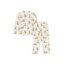 Load image into Gallery viewer, Great Dane Pajamas for Women - XL Available - Fawn Great Danes Doing Yoga-Pajamas-Apparel,Dog Mom Gifts,Great Dane,Pajamas-8