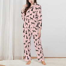 Load image into Gallery viewer, Great Dane Pajamas for Women - XL Available - Yes I Love Black Great Danes-Pajamas-Apparel,Dog Mom Gifts,Great Dane,Pajamas-Pink-XS-3