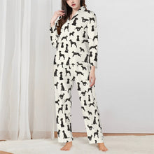 Load image into Gallery viewer, Great Dane Pajamas for Women - XL Available - Yes I Love Black Great Danes-Pajamas-Apparel,Dog Mom Gifts,Great Dane,Pajamas-White-XS-1