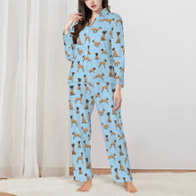 Load image into Gallery viewer, Great Dane Pajamas for Women - XL Available - Yes I Love Fawn Great Danes-Pajamas-Apparel,Dog Mom Gifts,Great Dane,Pajamas-Blue-XS-1