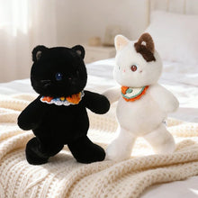 Load image into Gallery viewer, Green Alien Cat Plush Toy - Sweet Ruffle Collar Kitty-15