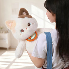 Load image into Gallery viewer, Green Alien Cat Plush Toy - Sweet Ruffle Collar Kitty-5