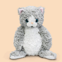 Load image into Gallery viewer, Grey and White Cat Plush Toy - Furry Round Belly Cuddle Buddy-Stuffed Animals-Cat Memorial Gifts,Grey and White Cat,Stuffed Animal-5
