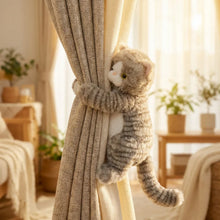 Load image into Gallery viewer, Grey and White Tabby Cat Plush Toy - Furry Round Belly Cuddle Buddy-4