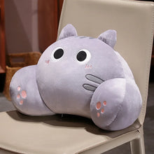 Load image into Gallery viewer, Grey Cat Pillow - Comfy Cat Decorative Plush Chair Cushion Bed Pillow-Stuffed Animals-Cats,Grey Cat,Home Decor,Pillows,Stuffed Animal-11