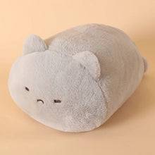 Load image into Gallery viewer, Grey Cat Pillow - Sleepy Plush Fat Cat Loaf-all gray cat cq-about 45cm-1
