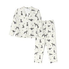 Load image into Gallery viewer, Greyhound Pajamas for Women - XL Available - I Love Blue Italian Greyhounds-Pajamas-Apparel,Dog Mom Gifts,Greyhound,Pajamas-7