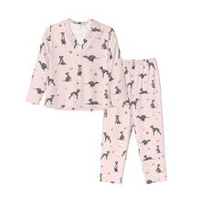 Load image into Gallery viewer, Greyhound Pajamas for Women - XL Available - I Love Blue Italian Greyhounds-Pajamas-Apparel,Dog Mom Gifts,Greyhound,Pajamas-9