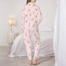 Load image into Gallery viewer, Greyhound Pajamas for Women - XL Available - I Love Fawn Greyhounds-Pajamas-Apparel,Dog Mom Gifts,Greyhound,Pajamas-5