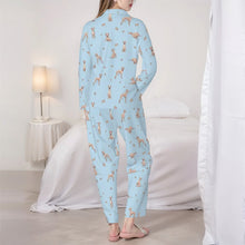 Load image into Gallery viewer, Greyhound Pajamas for Women - XL Available - I Love Fawn Greyhounds-Pajamas-Apparel,Dog Mom Gifts,Greyhound,Pajamas-6