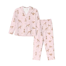 Load image into Gallery viewer, Greyhound Pajamas for Women - XL Available - I Love Fawn Greyhounds-Pajamas-Apparel,Dog Mom Gifts,Greyhound,Pajamas-9