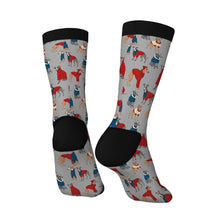 Load image into Gallery viewer, Greyhound Socks - Greyhounds in Festive Winter Wear-Accessories-Accessories,Dog Dad Gifts,Greyhound,Socks-6
