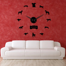 Load image into Gallery viewer, Greyhound / Whippet Love DIY Wall Clock-6