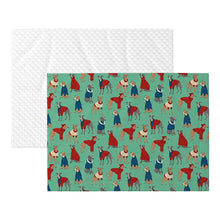 Load image into Gallery viewer, Greyhounds in Festive Winter Wear Blanket for Dog-Pet Furniture-15