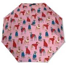 Load image into Gallery viewer, Greyhounds in Festive Winter Wear Umbrella-Accessories-Accessories,Dog Mom Gifts,Greyhound,Umbrella-3